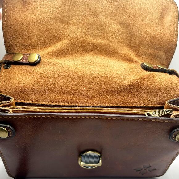 Patricia Nash Brown Leather Shoulder Bag - Picture 7 of 11